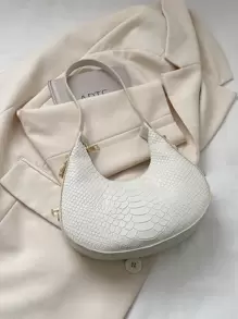 New Arrival Summer Fashion Solid Color Shoulder Bag - Beige - View 7
