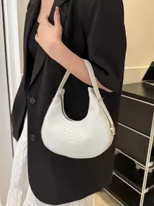 New Arrival Summer Fashion Solid Color Shoulder Bag - Beige - View 5