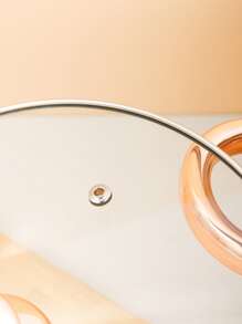 kaisa villa 五層加厚底部不鏽鋼湯鍋，配有不粘塗層，適用於電磁爐和燃氣爐，家用 - 金色 - 查看 9