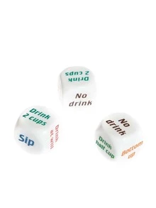 2.5cm Alphabet Graphic Dice - Multicolor - View 2