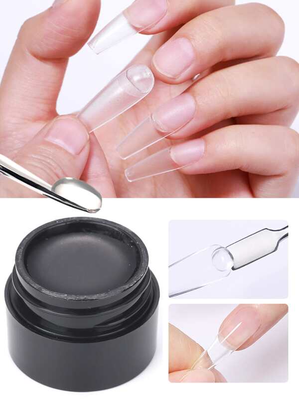 1Pc Solid Nail Tips Gel 10G Transparent Uv Led Function Gel Uv Lamp Nail Extension Gel Soak Off Nail Art Gel Varnish Nail Tips For Diy Salon Gift Nail Extensions
