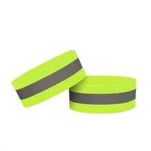 1pc Outdoor Sports Reflective Wristband - Yellow - View 2