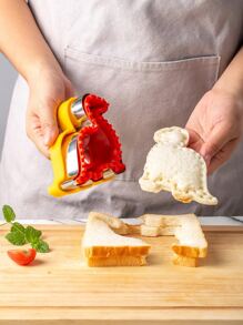 1 Miếng Máy cắt bánh sandwich , Hình trái tim Dụng cụ cắt bánh quy , Bánh mỳ Cắt Máy móc Đối với Làm bánh - Màu vàng - Xem 1