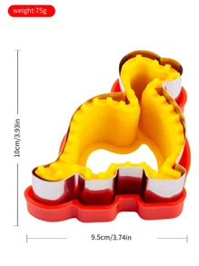 1 Miếng Máy cắt bánh sandwich , Hình trái tim Dụng cụ cắt bánh quy , Bánh mỳ Cắt Máy móc Đối với Làm bánh - Màu vàng - Xem 3