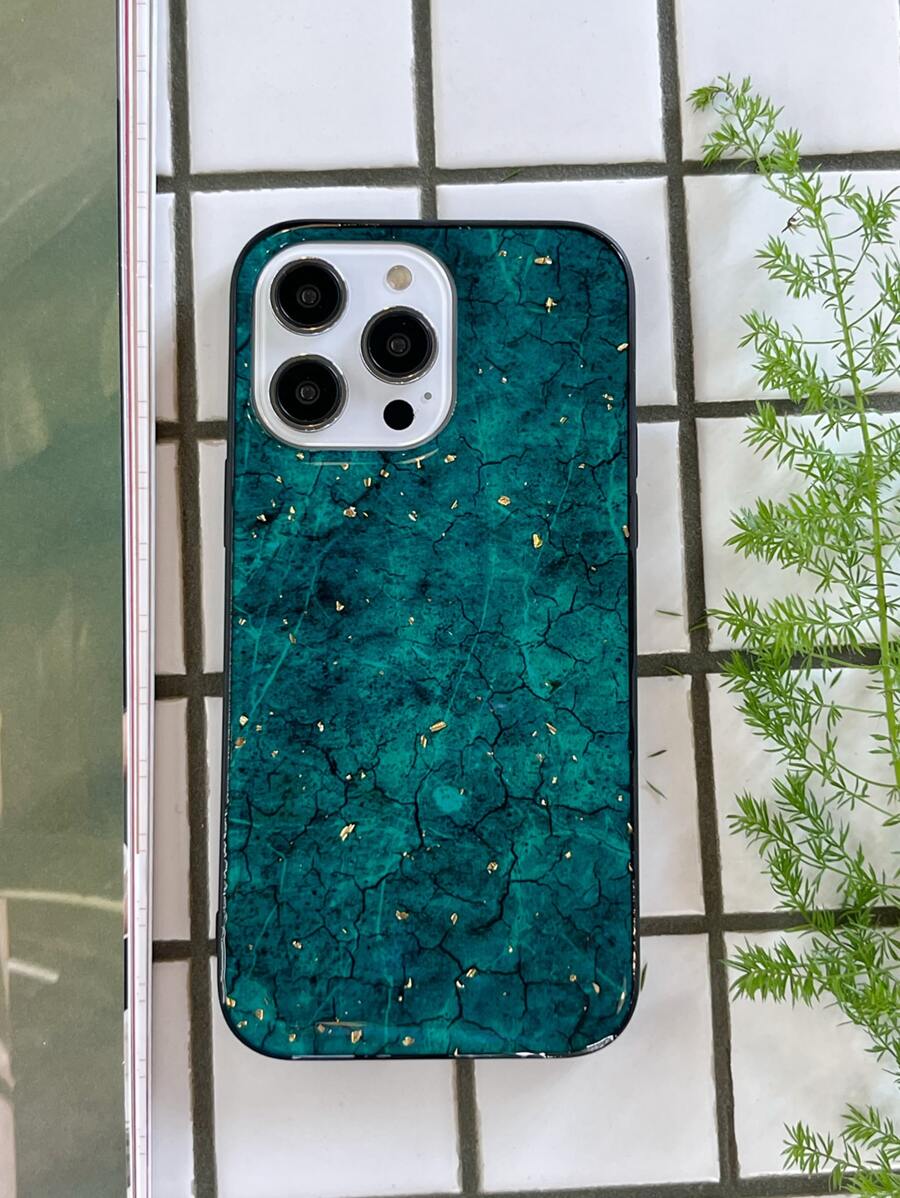 Etui na telefon z wzorem marmuru - Zielony - Zobacz 1