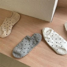 四的波卡圓點時尚百搭每天裝飾船襪 - 彩色 - 查看 6