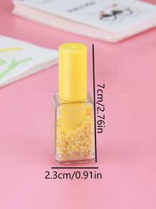 1 Set Of 5 Creative Multi-color Nail Polish Shape Quicksand Highlighter Writing Key Mark Color Highlighter Marker Pen - Multicolor - View 6