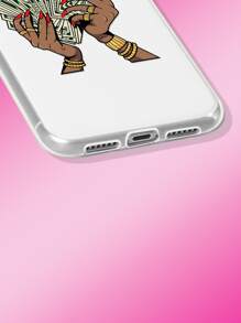 1入組印有貨幣圖案的手機殼，適用於iPhone/Samsung - 彩色 - 查看 3