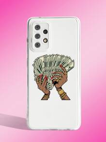 1入組印有貨幣圖案的手機殼，適用於iPhone/Samsung - 彩色 - 查看 4