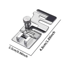 1入組家用多功能縫紉機通用壓腳適用於彈力織物和老式鬆緊帶 - 銀色 - 查看 3