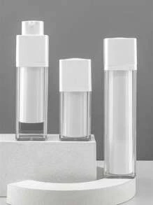 1入組白色雙層真空霜罐，多種尺寸，旅行存儲乳液、保濕霜等