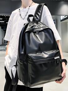 peach tree 胸包、新款单肩包、户外背包、骑行腰包、运动休闲斜挎包、手机包、复古款、工作包 - 黑色 - 查看 5