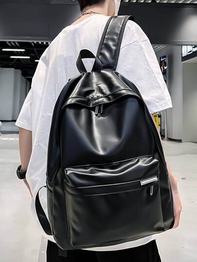 peach tree 1 件时尚简约校园背包，适合 12 英寸平板电脑，多功能，大容量，防水，流线型，适合学校、旅行、徒步旅行、户外、商务、健身返校海滩情人节礼物复古笔记本电脑包运动生活度假礼物包背包旅行必备大包春季复古包学校用品