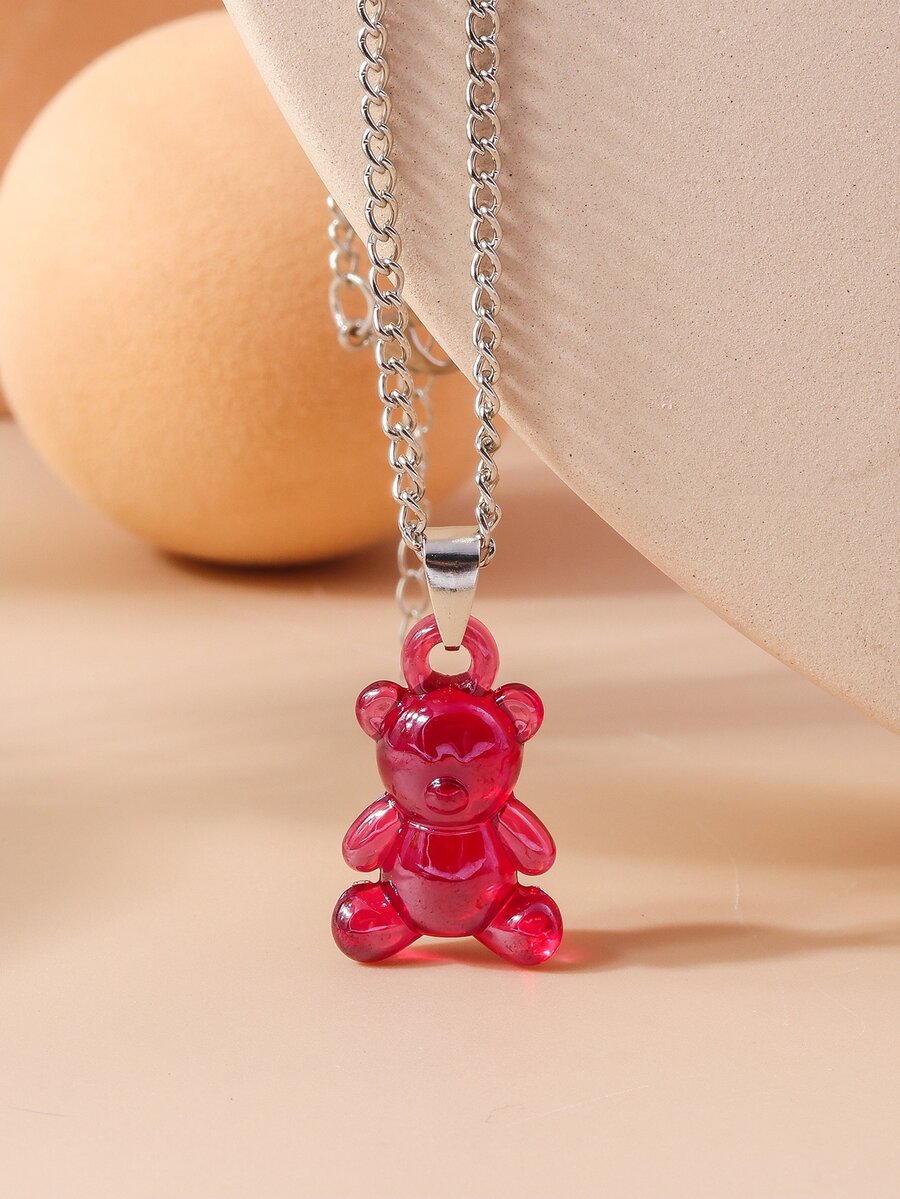 Collares con Colgantes - Rojo - Ver 1