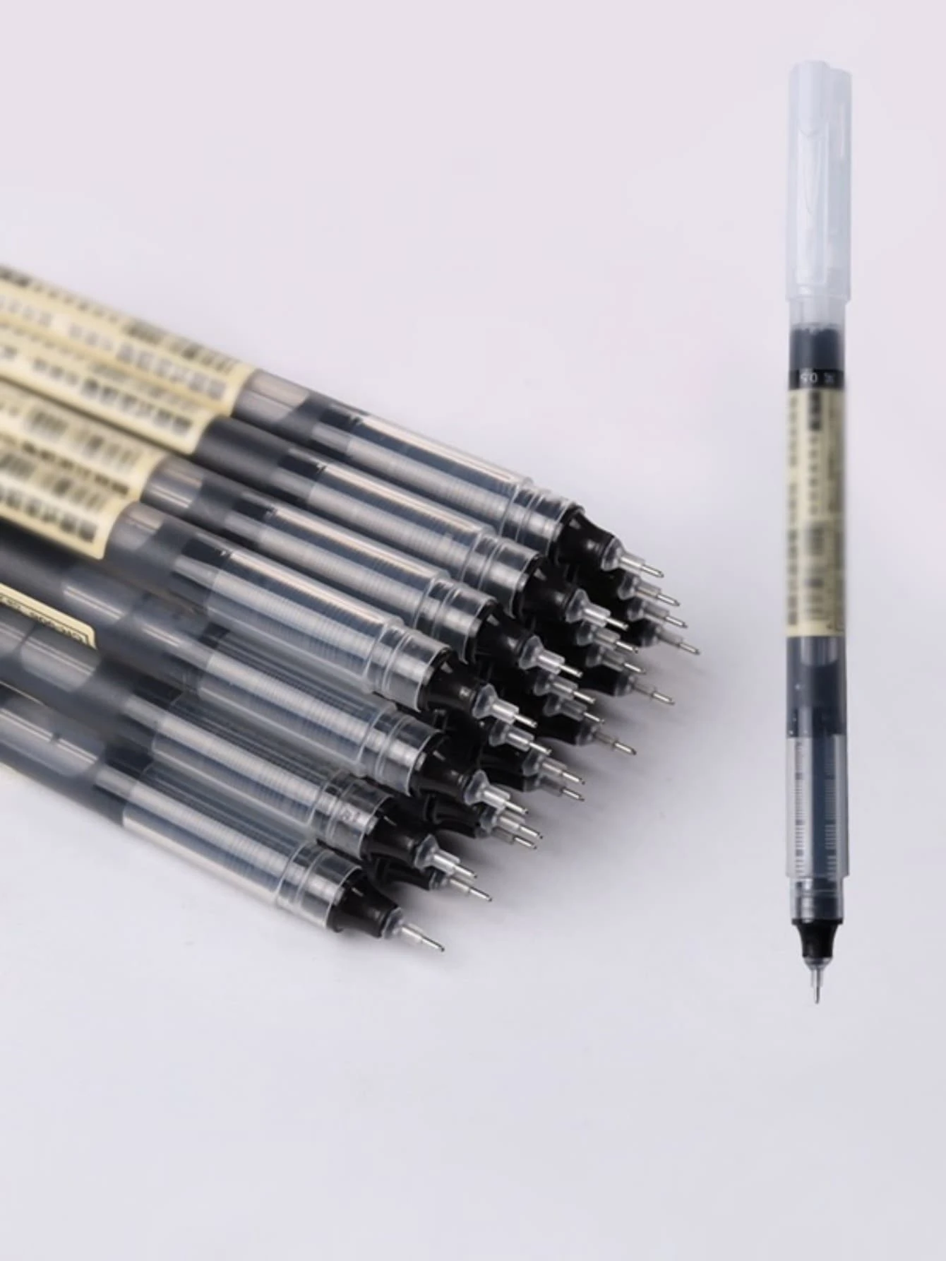 10 cái/Lot    Siêu mịn Bút Gel Đen Ink Nạp lại Cây gậy Bút Gel Đối với Trường học Văn phòng Quân nhu Văn phòng phẩm - màu đen - Xem 1