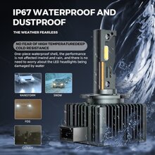 60W/PC D2S Automotive LED Headlights Replace the original xenon lamp - Black - View 4