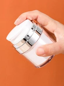 1入組15/30/50毫升雙層白色真空膏霜罐適用於乳液、面霜、旅行存儲容器帶鴨嘴壓蓋 - 白色 - 查看 3