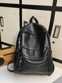 Extra-Large Capacity Men's Backpack, High-Quality Travel Rucksack For Sports, Outdoor, Hiking, Luggage, Schoolbag Travel Bags , Vintage , Work Bag, Work Bag, Camping, Holiday Essential - Black - View 5