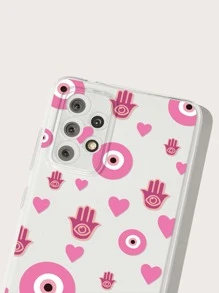 Eye Pattern Clear Phone Case - Multicolor - View 3