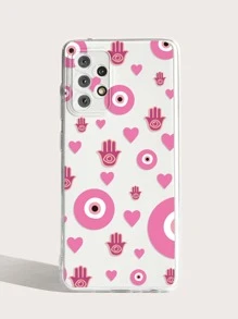 Eye Pattern Clear Phone Case - Multicolor - View 2