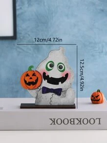 1 pieza Adorno de madera dulce & & fantasma tenencia calabaza casa adorno - Multicolor - Ver 3