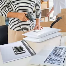 50pcs White Polyethylene Bubble Envelope (5 X 5.8 Inches) Foam Bag Polyester For Shipping/packaging/mailing - White - View 3