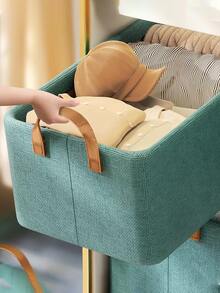 Foldable Cationic Steel Frame Storage Box Portable Household Wardrobe Closet Organizer With Large Capacity Drawers Tidy Basket - 綠色 - 查看 1