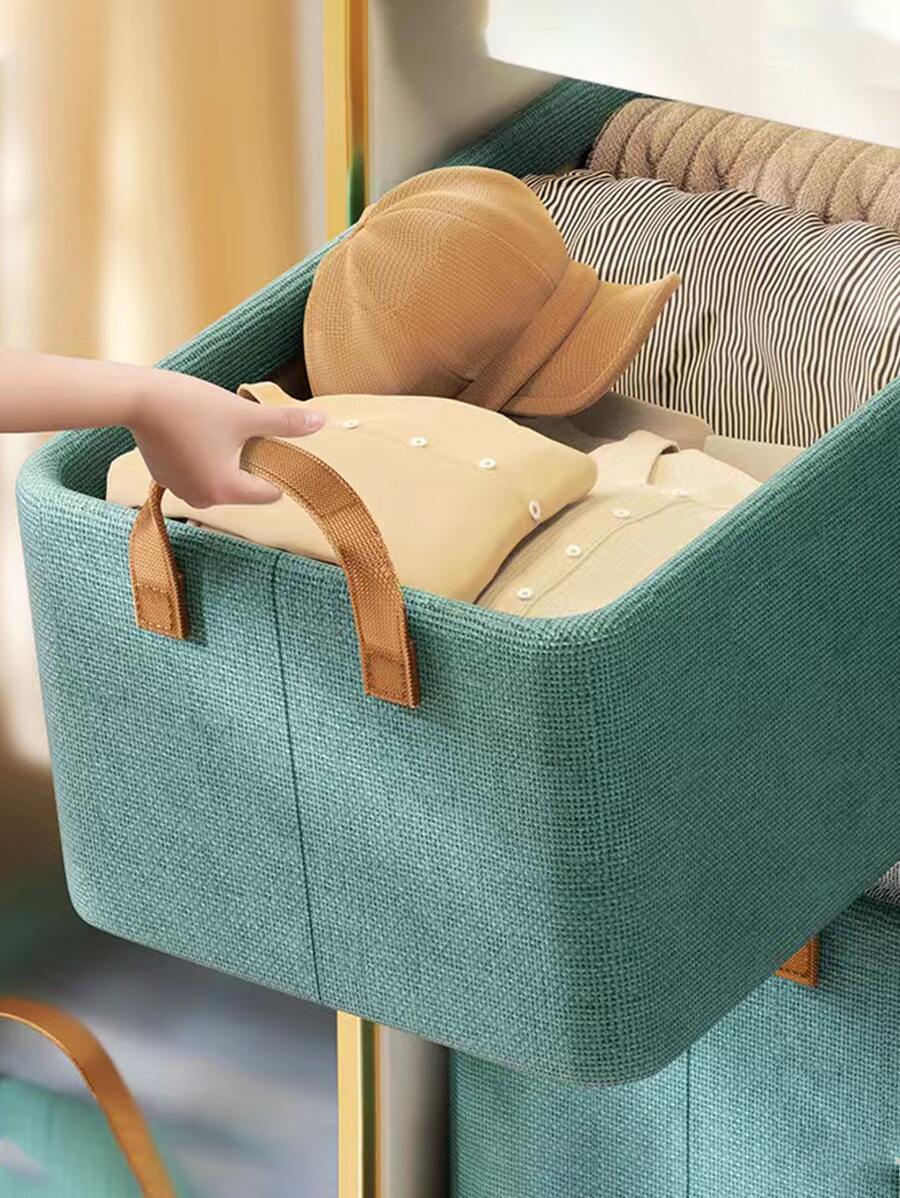 Foldable Cationic Steel Frame Storage Box Portable Household Wardrobe