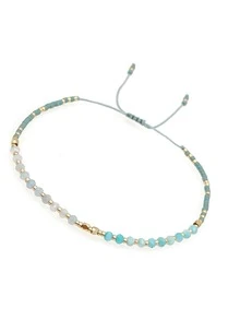 1 pieza Pulsera bohemio 2mm multicolor con cuenta con piedra natural - Multicolor - Ver 2