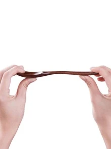 1 件/10 件木汤匙，防烫嘴木勺学校用品，圣诞礼物 - 棕色 - 查看 6