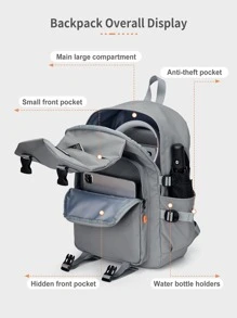 1 件胸包时尚新款粉色花朵字母首字母 A-Z 印花男士腰包包钱包休闲大号手机腰包袋帆布旅行手机包腰包香蕉包斜挎包斜挎包斜挎包黑色包情人节男士礼物跑步包大学包万圣节圣诞节冬季圣诞礼物男士包男士单肩包 - 灰色 - 查看 1