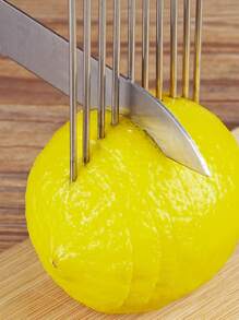 إبرة قطع البصل الفولاذية المقاوم للصدأ 1 قطعة، أداة مطبخ، شوكة بصل، إدخال الفواكه، أدوات مطبخ، تخييم،