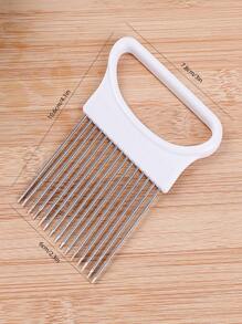 إبرة قطع البصل الفولاذية المقاوم للصدأ 1 قطعة، أداة مطبخ، شوكة بصل، إدخال الفواكه، أدوات مطبخ، تخييم،