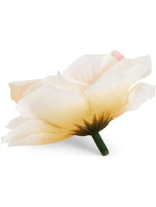 10/15/20/25/30 Pack Royal Blue Roses Artificial Flowers Bulk, 3 Inch Stemless Faux Silk Roses For Decorations, Wedding, Faux Bouquets - Champagne - View 4