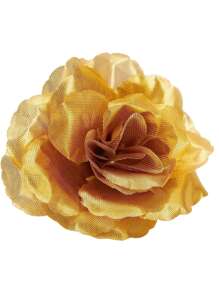 10/15/20/25/30 Pcs/Pack Royal Blue Rose Artificial Flowers, 3 Inch Stemless Silk Roses, Suitable For Decoration, Wedding, Fake Flower Bouquet - Gold - View 5