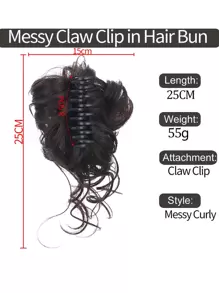 Perücke Weiblich Unordentlich Haarknoten Haarschmuck Weiblich Welle Locken Haarklammer Haar Paket Synthetik Haarknoten Klaue Haarklammer