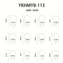 48入組短棺材造型假指甲適用於手指和短正方形假指甲適用於腳趾帶黃色色調果凍膠水2入組,指甲銼1入組和木棒1入組 - 黃色 - 查看 5