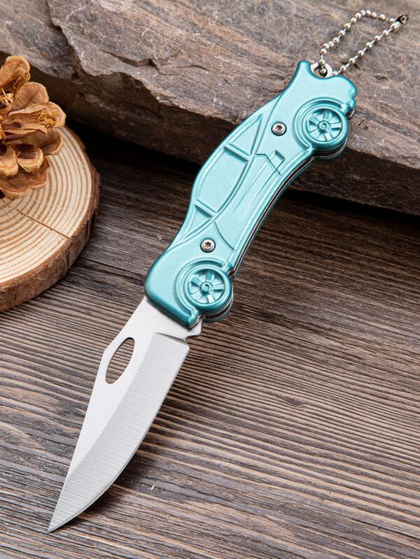 1pc Mini Stainless Steel Folding Knife Portable Fruit Knife Portable Key Chain Knife Outdoor Folding