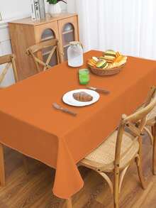 Due  jeheo moderno sencillo rural estilo Mantel para Vajilla mesa Decoración , café Mantel , TV Armario Funda , Decoración de boda , festivo regalo - Naranja - Ver 2