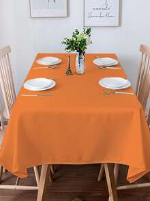 Due  jeheo moderno sencillo rural estilo Mantel para Vajilla mesa Decoración , café Mantel , TV Armario Funda , Decoración de boda , festivo regalo - Naranja - Ver 4