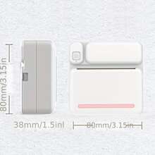 C19 Mini Printer Smart Thermal Printer Inkless Wireless Portable for Sticker  Maker For phone Android IOS - Pink - View 5
