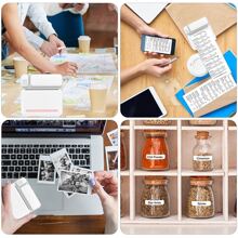 C19 Mini Printer Smart Thermal Printer Inkless Wireless Portable for Sticker  Maker For phone Android IOS - Pink - View 3
