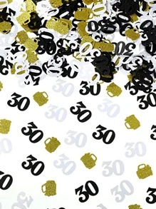100pcs 30th Birthday Beer Table Confetti Scatter Paper,Christmas - Multicolor - View 1
