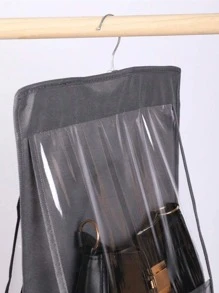 1件/2件手提包悬挂收纳袋用于收纳手提包衣柜悬挂收纳袋手提包收纳袋用于衣柜返校 - 灰色 - 查看 6