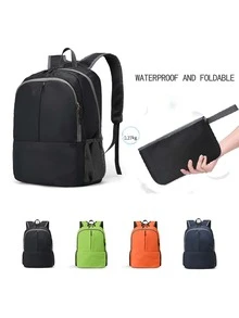 Ultra-lightweight Foldable Backpack, Water Resistant Hiking Backpack, Small Size Camping Outdoor Backpack - Black - View 1