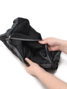 Ultra-lightweight Foldable Backpack, Water Resistant Hiking Backpack, Small Size Camping Outdoor Backpack - Black - View 10