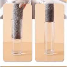 10 cái Màu xám Dày lên Làm sạch hộ gia đình , Đa dụng Khăn mặt , Vải vụn , Vệ Sinh Nhà Bếp Khăn mặt - Mềm mại & Hấp thụ , Có thể tái sử dụng - Xám - Xem 3