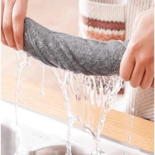 10 cái Màu xám Dày lên Làm sạch hộ gia đình , Đa dụng Khăn mặt , Vải vụn , Vệ Sinh Nhà Bếp Khăn mặt - Mềm mại & Hấp thụ , Có thể tái sử dụng - Xám - Xem 5
