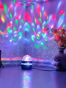 1pc Multicolored Rotating Stage Disco Light - Multicolor - View 1