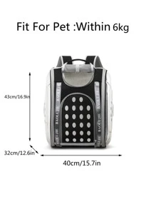 1pc Clear Pet Carrier Bag - Multicolor - View 6